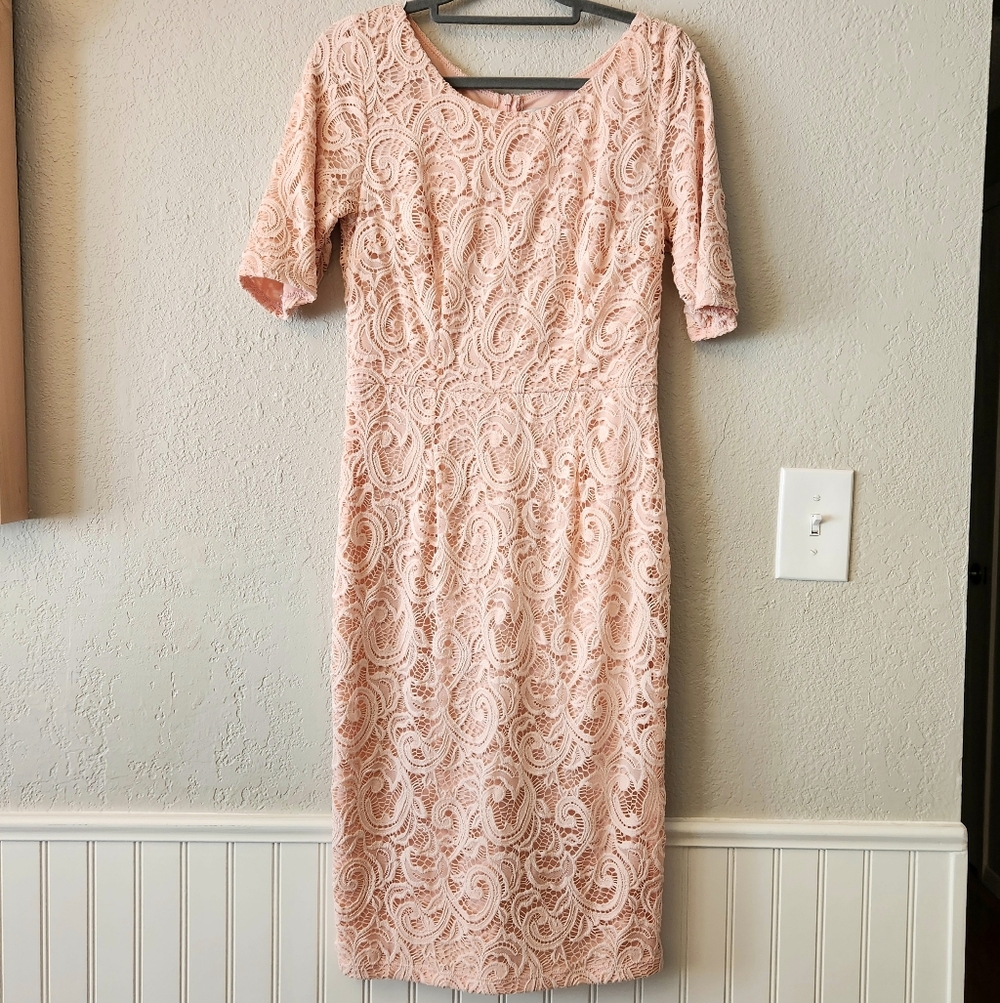Pink Lace Dress
